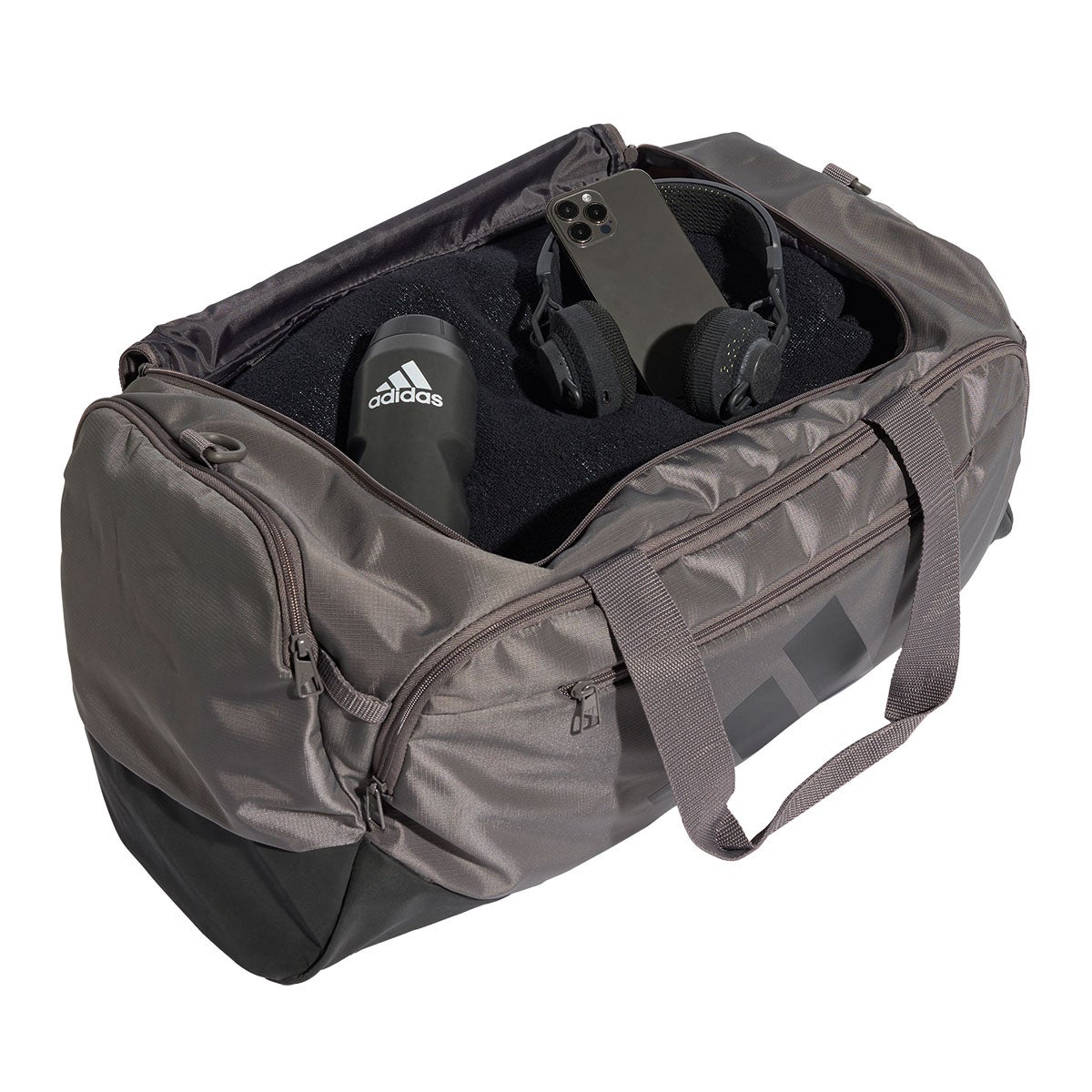 アディダス adidas トレーニング ディフェンダー ダッフルバッグ ミディアム グレー KC6752 収納部・内装
