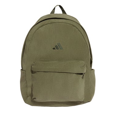 アディダス adidas エッセンシャルズ マテリアル バックパック カーキグリーン WM080 KG7762 正面