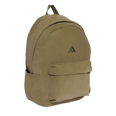 アディダス adidas エッセンシャルズ マテリアル バックパック カーキグリーン WM080 KG7762 側面