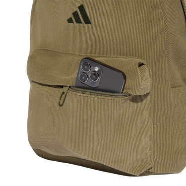 アディダス adidas エッセンシャルズ マテリアル バックパック カーキグリーン WM080 KG7762 収納イメージ