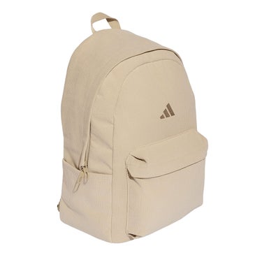 アディダス adidas エッセンシャルズ マテリアル バックパック ベージュ WM080 KH4601 側面