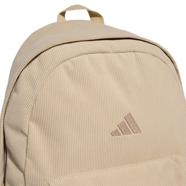 アディダス adidas エッセンシャルズ マテリアル バックパック ベージュ WM080 KH4601 ポケット ディテール