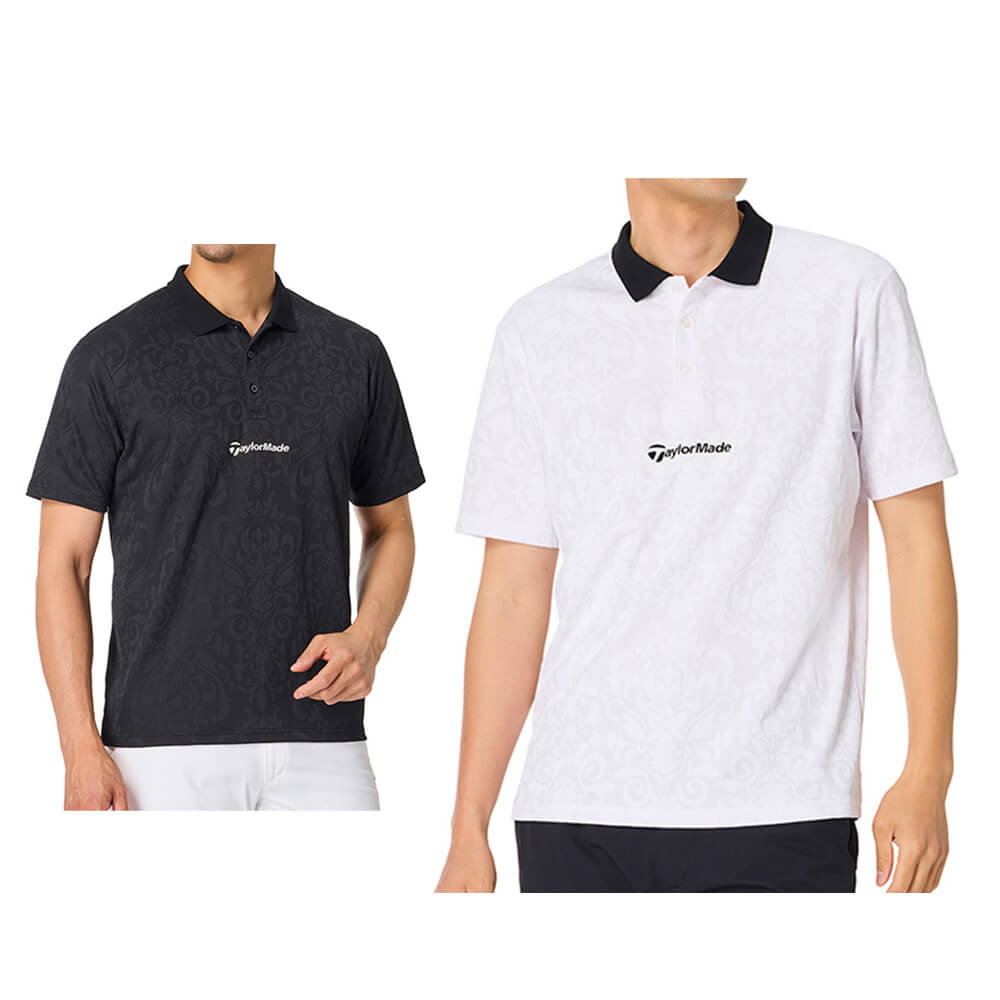 テーラーメイド TaylorMade　メンズ グラフィックジャカード 半袖 ポロシャツ TO004　2026年モデル 詳細1