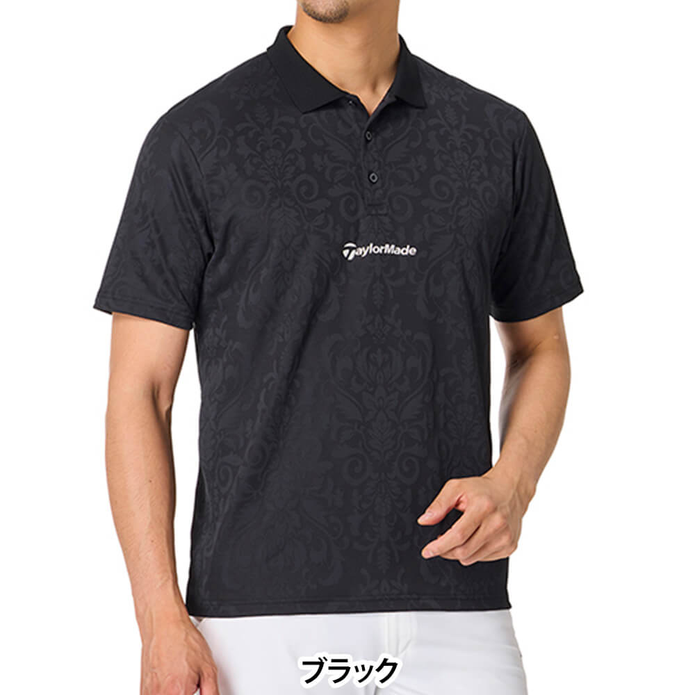 テーラーメイド TaylorMade　メンズ グラフィックジャカード 半袖 ポロシャツ TO004　2026年モデル 詳細2