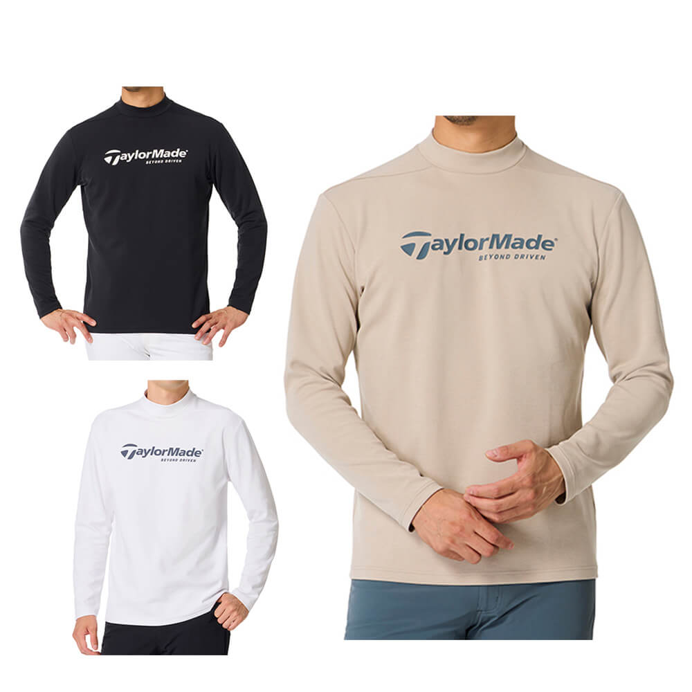 テーラーメイド TaylorMade　メンズ ダブルニット 長袖 モックネック シャツ TO049　2026年モデル 詳細1