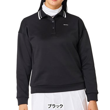 テーラーメイド TaylorMade　レディース スウェット 長袖 ポロシャツ プルオーバー TO076　2026年モデル 詳細2
