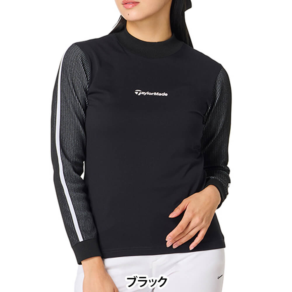 テーラーメイド TaylorMade　レディース T-CONTROL ハイブリッド 長袖 モックネック セーター TO083　2026年モデル 詳細2