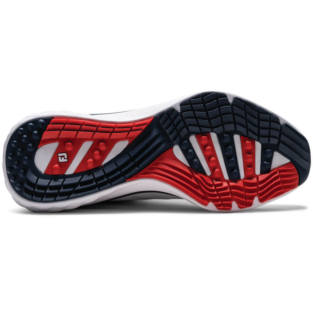 フットジョイ　FJ QUANTUM LACED クオンタム レース 2026年モデル メンズ スパイクレス ゴルフシューズ 57064 ホワイト/ネイビー 詳細4