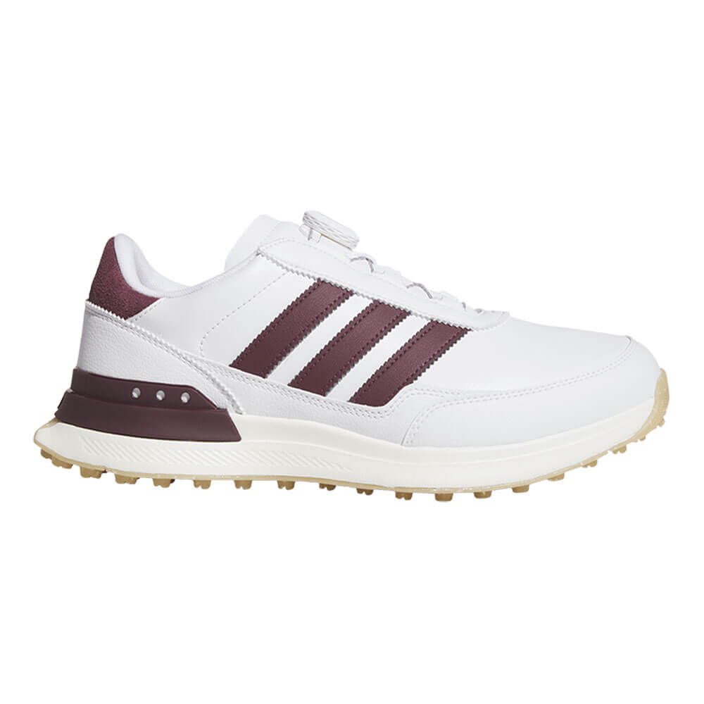 アディダス adidas　S2G BOA SL 26 ボア メンズ スパイクレス ゴルフシューズ OPJ92 KK2868 ホワイト/マルーン/ガム　2026年モデル ホワイト/マルーン/ガム