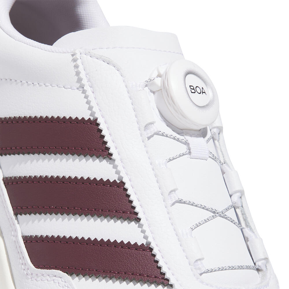 アディダス adidas　S2G BOA SL 26 ボア メンズ スパイクレス ゴルフシューズ OPJ92 KK2868 ホワイト/マルーン/ガム　2026年モデル 詳細7