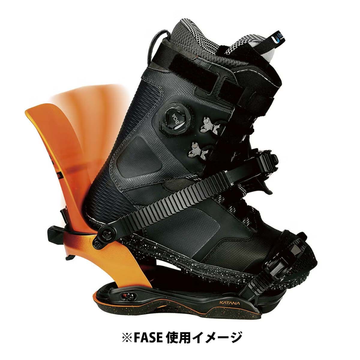 ローム ROME　KATANA AW FASE カタナ エーダブリュー フェイズ WHITE　スノーボードビンディング 2026-2027 詳細3