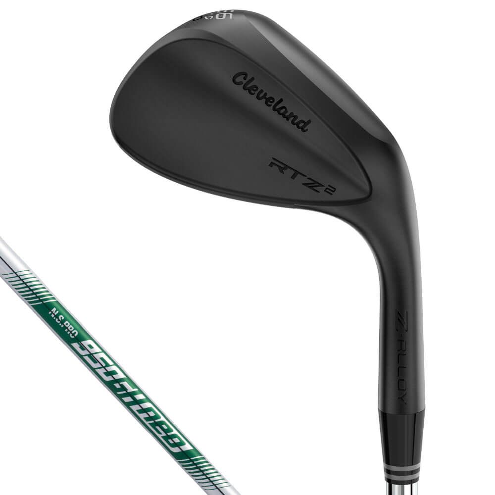 2026年モデル クリーブランド RTZ 2 アールティーゼット2 ウェッジ ブラックサテン仕上げ N.S.PRO 950GH neo スチールシャフト クラブ外観