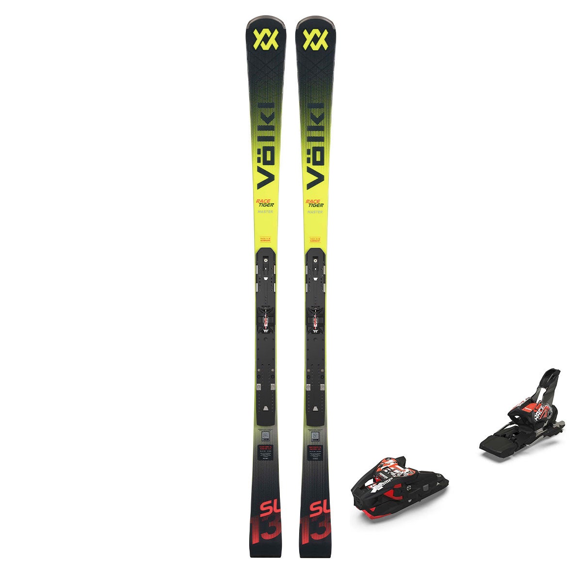 フォルクル VOLKL RACETIGER SL MASTER + XCOMP 12 レースタイガー SL マスター スキー板 ビンディングセット 2025-2026 商品全体