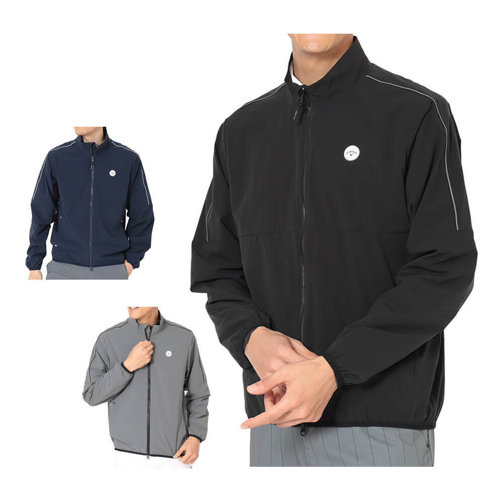 キャロウェイ Callaway メンズ 8WAYストレッチ 撥水 リップ 長袖 ブルゾン C26215100 カラー展開
