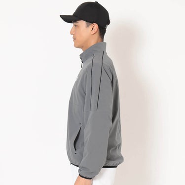 キャロウェイ Callaway メンズ 8WAYストレッチ 撥水 リップ 長袖 ブルゾン C26215100 グレー 側面