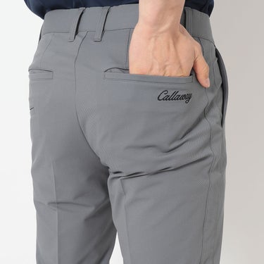 キャロウェイ Callaway メンズ 8WAYストレッチ カルゼ ロングパンツ C26226100 グレー ヒップポケットアップ