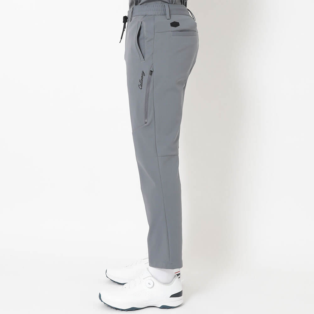 キャロウェイ Callaway メンズ 8WAYストレッチ 撥水 ニット ジョガーパンツ C26226101 グレー 側面
