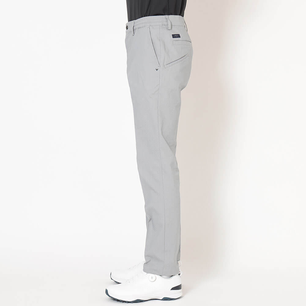 キャロウェイ Callaway メンズ ハイ!ストレッチ ドビー ロングパンツ C26226102 グレー 側面