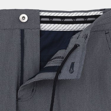 キャロウェイ Callaway メンズ ハイ!ストレッチ ドビー ロングパンツ C26226102 ネイビー 前開きアップ