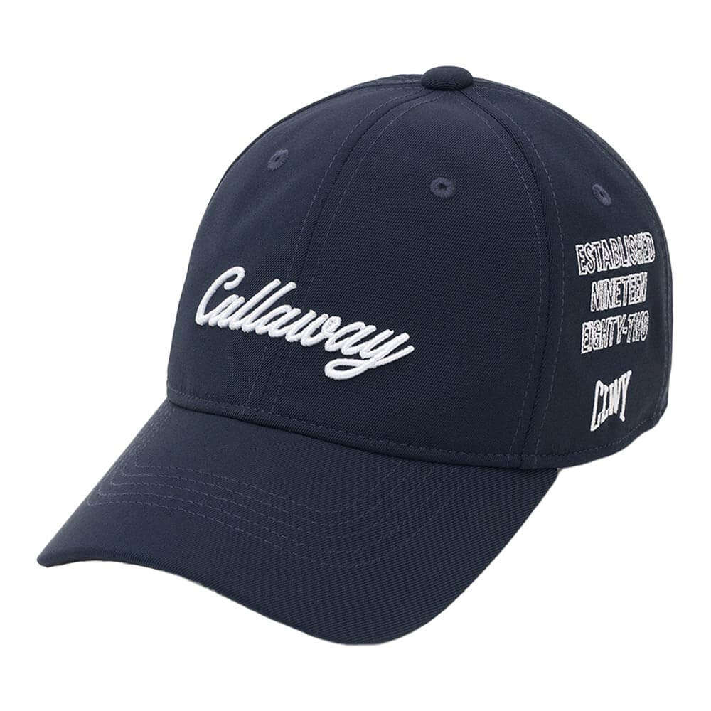 キャロウェイ Callaway メンズ マルチ刺繍 ツイル キャップ C26291107 1120 ネイビー 正面