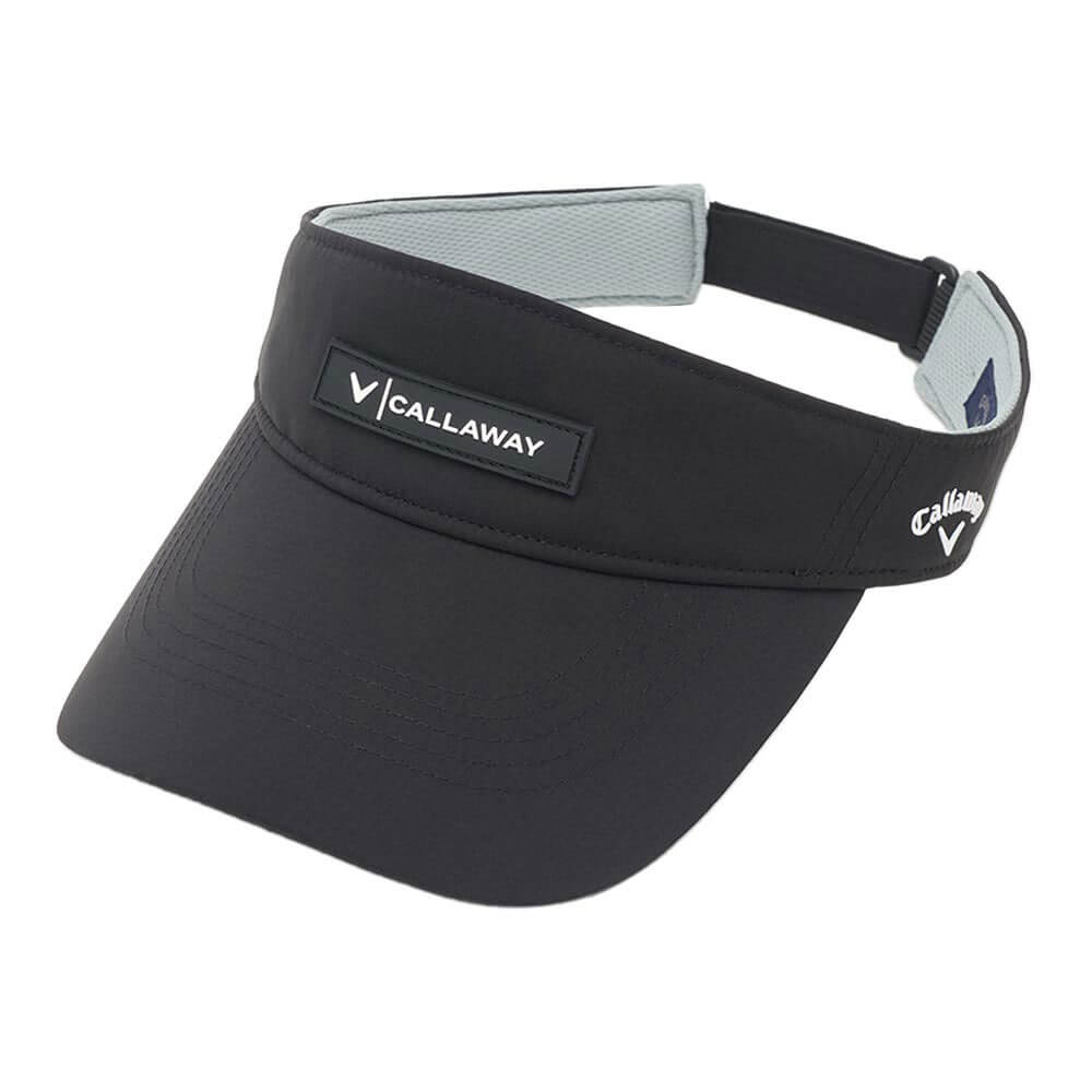 キャロウェイ Callaway メンズ リップストップ バイザー C26291112 1010 ブラック ブラック 正面