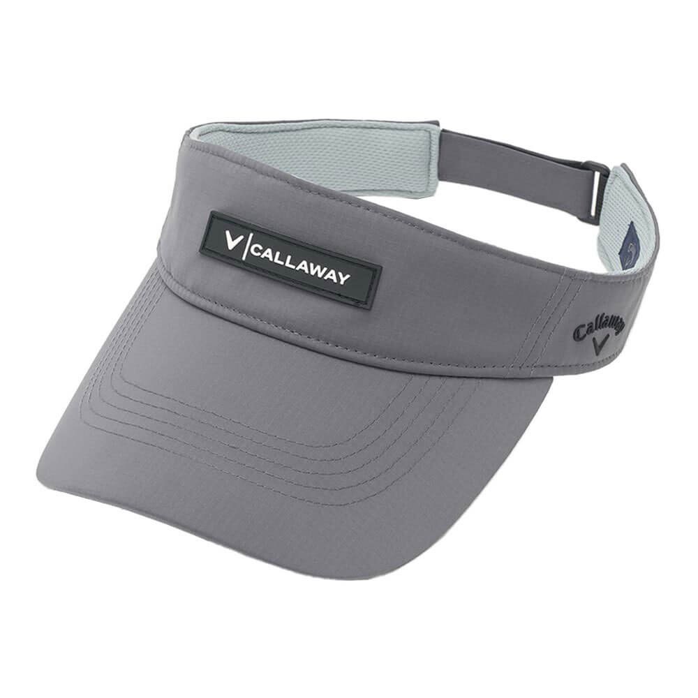 キャロウェイ Callaway メンズ リップストップ バイザー C26291112 1020 グレー 正面