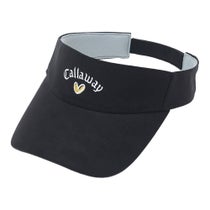 キャロウェイ Callaway レディース ラブキャロウェイ バイザー C26291210 1010 ブラック ブラック 正面