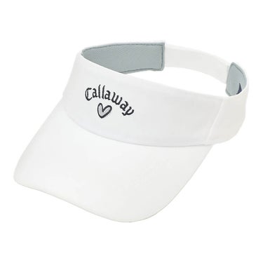 キャロウェイ Callaway レディース ラブキャロウェイ バイザー C26291210 1030 ホワイト 正面