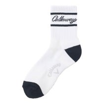 キャロウェイ Callaway レディース リブ ショートソックス C26293203 1030 ホワイト 全体