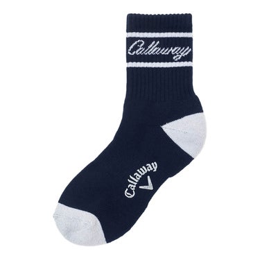 キャロウェイ Callaway　レディース リブ ショートソックス C26293203 1120 ネイビー　2026年モデル ネイビー