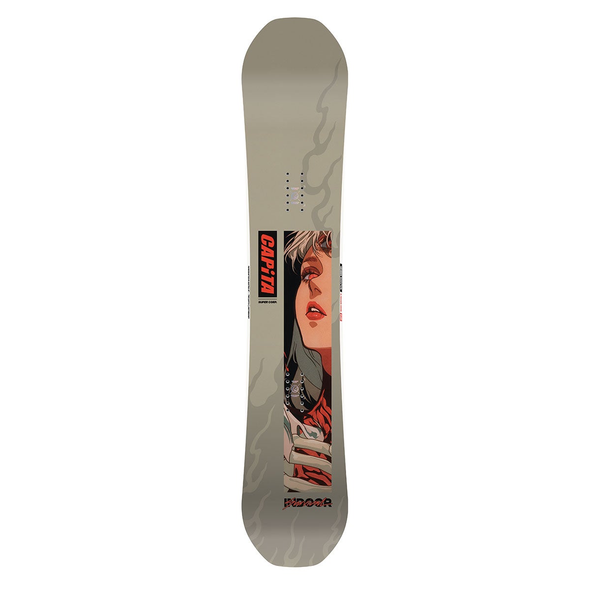 キャピタ CAPITA INDOOR SURVIVAL インドア・サバイバル スノーボード板 2026-2027 ブラック系 トップシート全体