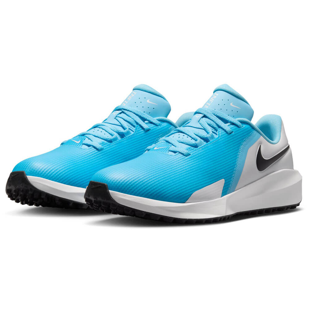 ナイキ NIKE インフィニティ G NN メンズ スパイクレス ゴルフシューズ FN0555 400 ネイビー 全体斜め