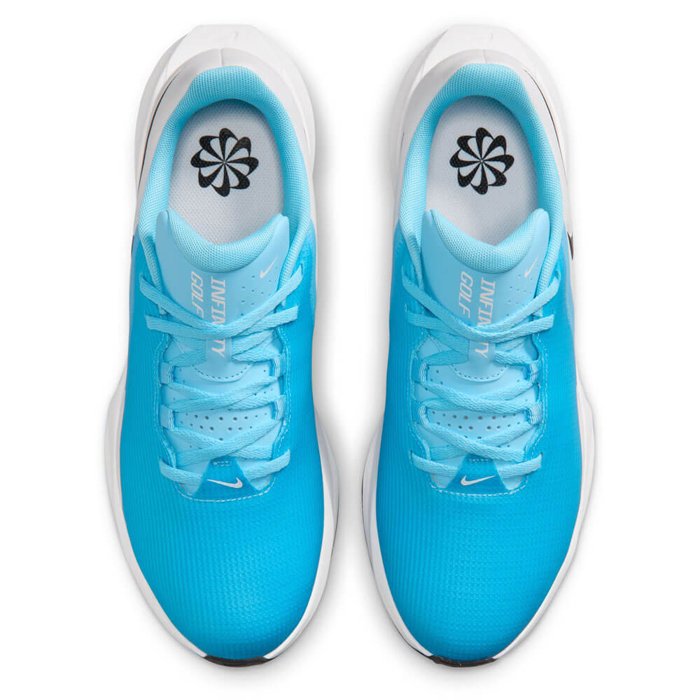 ナイキ NIKE インフィニティ G NN メンズ スパイクレス ゴルフシューズ FN0555 400 ネイビー 上面
