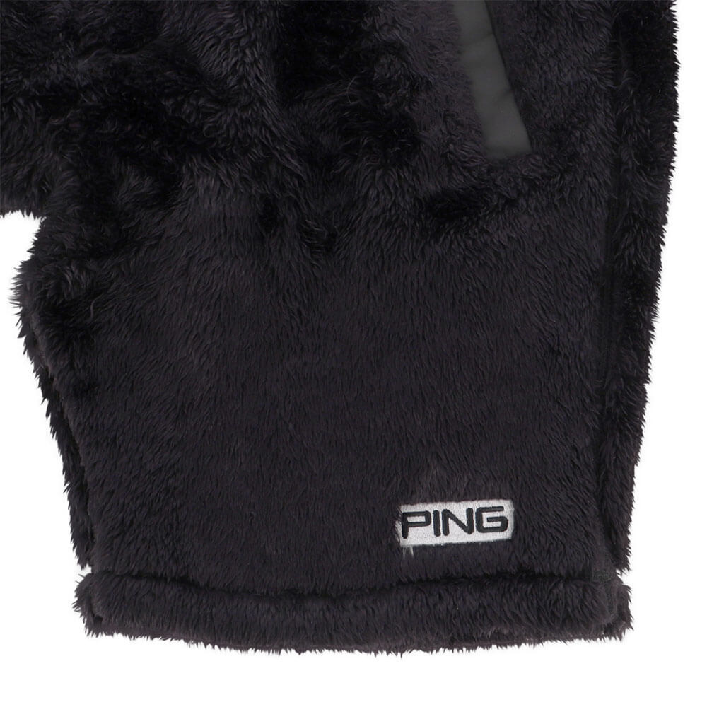 ピン PING メンズ ボアフリース ショート パンツ 621-3232901 ブラック 裾ロゴアップ