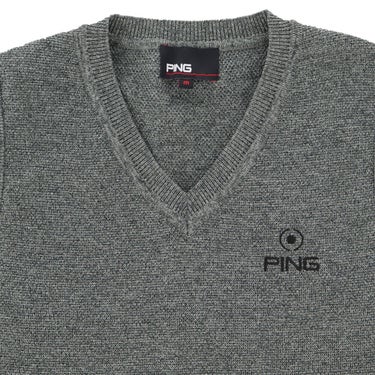 ピン PING レディース ニット ベスト 622-3274802 グレー Vネックアップ