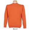 セントアンドリュース St ANDREWS メンズ カシミヤタッチ 天竺 長袖 モックネックニット 042-5274051 オレンジ 正面