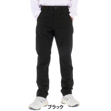 セントアンドリュース St ANDREWS メンズ ドビーストレッチ 起毛 ロングパンツ 042-5231053 ブラック 正面