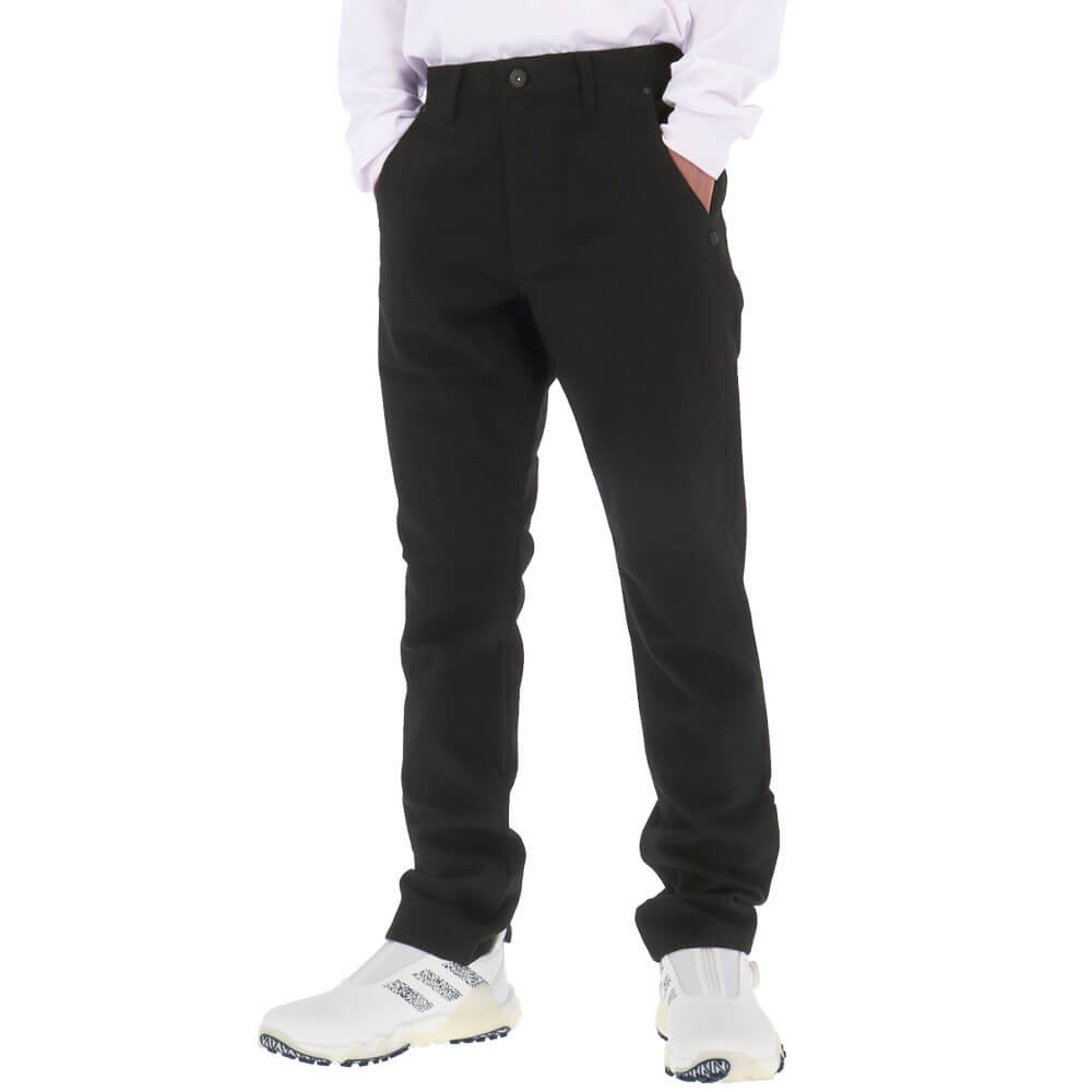 セントアンドリュース St ANDREWS メンズ ドビーストレッチ 起毛 ロングパンツ 042-5231053 ブラック 斜め前