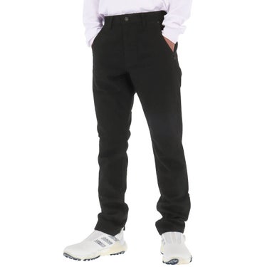 セントアンドリュース St ANDREWS メンズ ドビーストレッチ 起毛 ロングパンツ 042-5231053 ブラック 斜め前