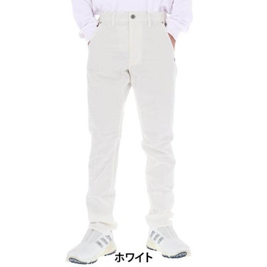 セントアンドリュース St ANDREWS メンズ ドビーストレッチ 起毛 ロングパンツ 042-5231053 ホワイト 正面