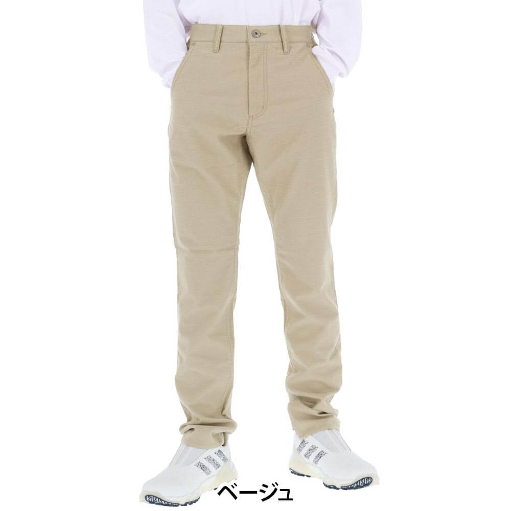 セントアンドリュース St ANDREWS メンズ ドビーストレッチ 起毛 ロングパンツ 042-5231053 ベージュ 正面
