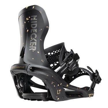 ナイデッカー NIDECKER LT SUPERMATIC エルティースーパーマティック STARDUST スノーボードビンディング 2026-2027 全体デザイン（表裏）