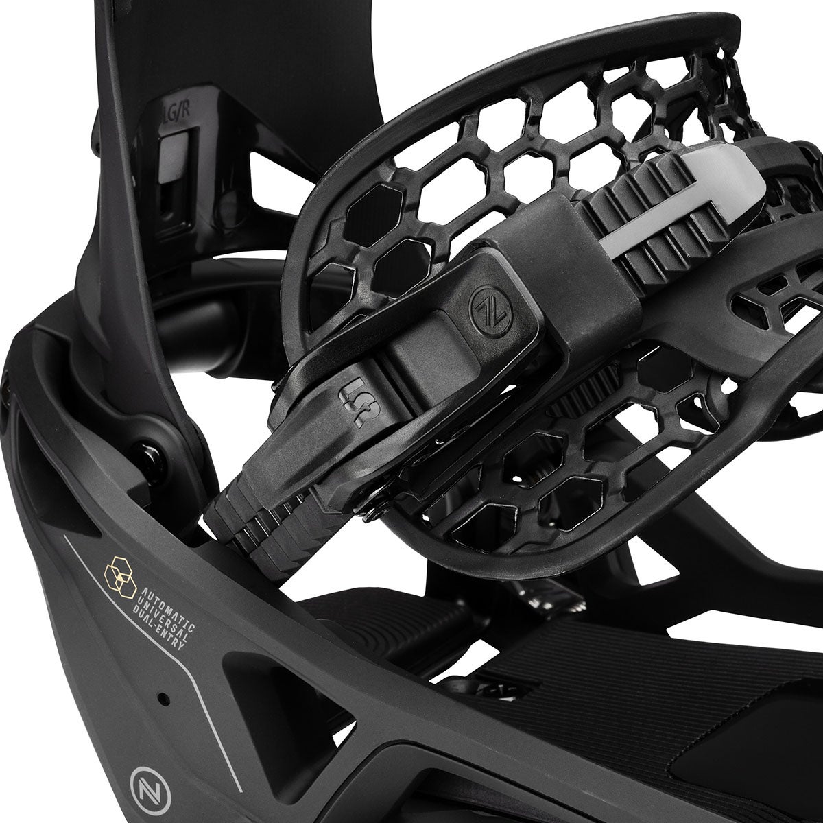 ナイデッカー NIDECKER OG SUPERMATIC オージースーパーマティック BLACK スノーボードビンディング 2026-2027 ブラック サイドプロファイル