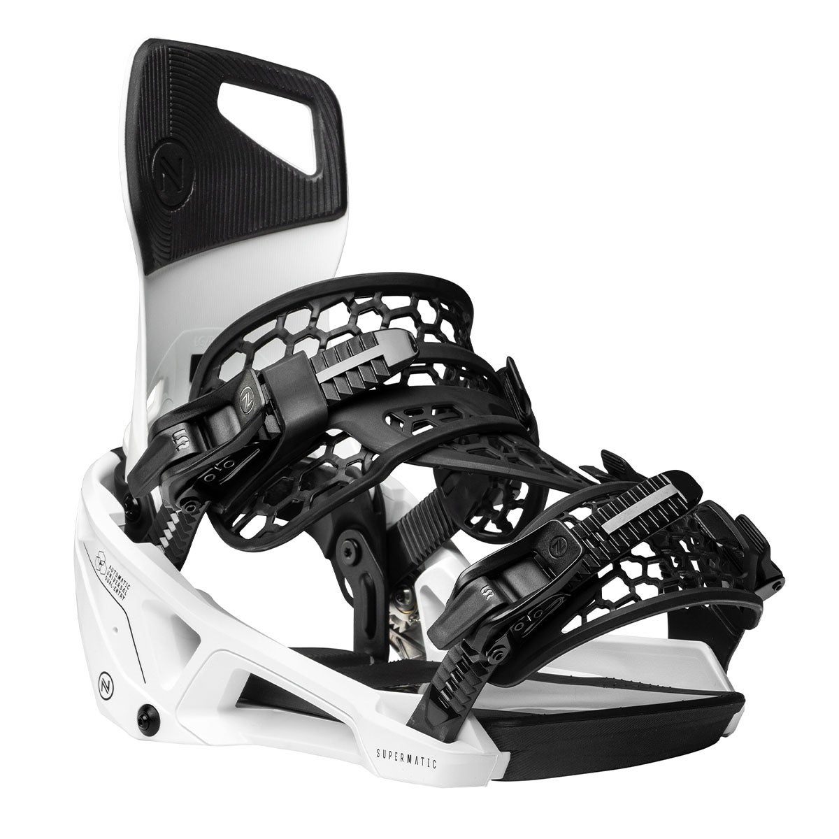 ナイデッカー NIDECKER OG SUPERMATIC オージースーパーマティック WHITE スノーボードビンディング 2026-2027 ホワイト トップシート全体