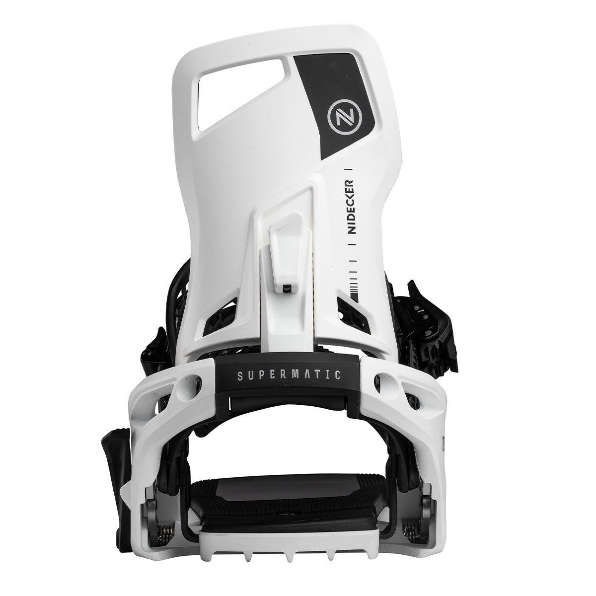 ナイデッカー NIDECKER OG SUPERMATIC オージースーパーマティック WHITE スノーボードビンディング 2026-2027 ホワイト ソール面全体