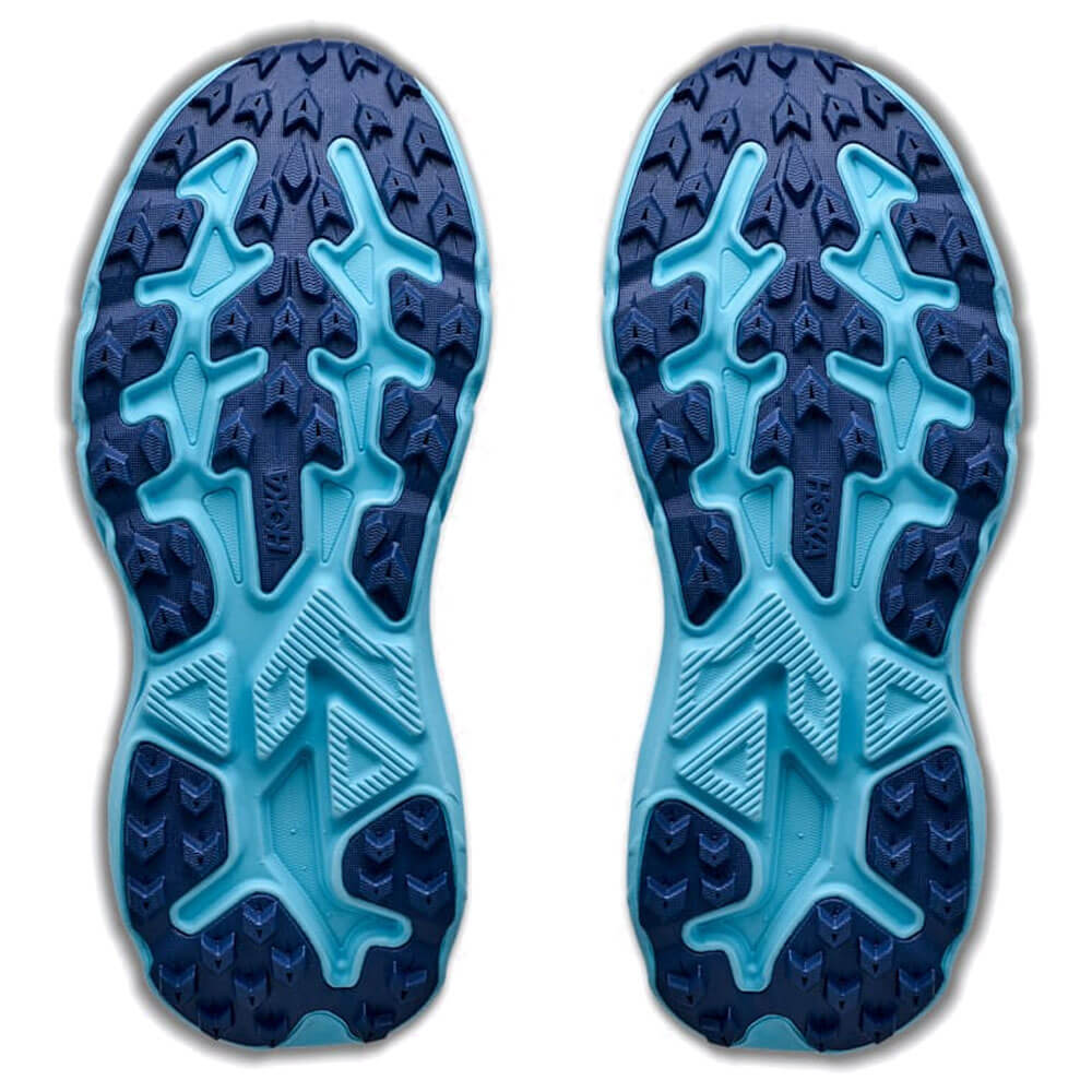 ホカ HOKA Challenger 8 チャレンジャー8 レディース トレイルランニングシューズ 1168717 GYSR ギャラクティックグレー/ソアリングブルー 上面