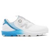 ニューバランスゴルフ FRESH FOAM X SL BOA フレッシュフォームX 2500 v5 ボア スパイクレス ゴルフシューズ U2500 6R8 WHITE/BLUE グレー/オレンジ 外側