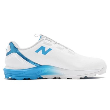 ニューバランスゴルフ FRESH FOAM X SL BOA フレッシュフォームX 2500 v5 ボア スパイクレス ゴルフシューズ U2500 6R8 WHITE/BLUE グレー/オレンジ ソールディテール