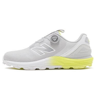 ニューバランスゴルフ FRESH FOAM X SL BOA フレッシュフォームX 2500 v5 ボア スパイクレス ゴルフシューズ U2500 8BM GRAY/YELLOW 内側