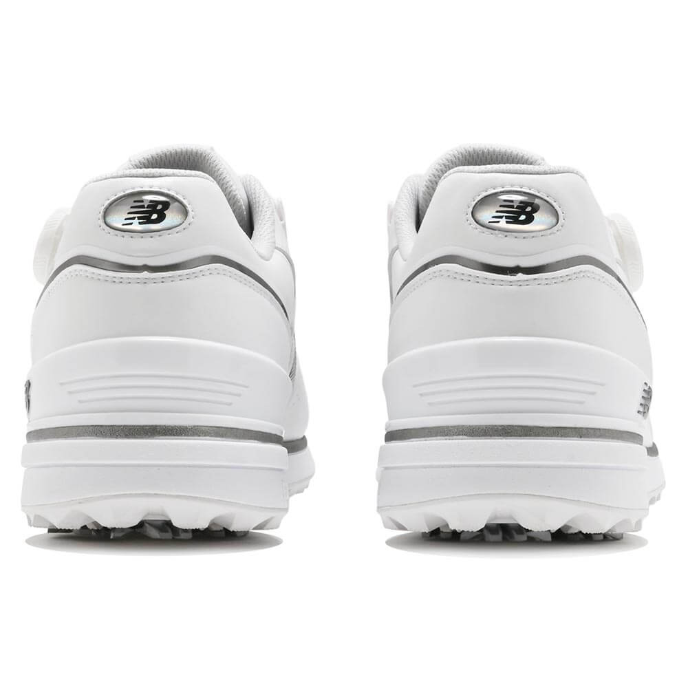 ニューバランスゴルフ FuelCell 3000 BOA フューエルセル 3000 v2 ボア ソフトスパイク ゴルフシューズ U3000 4HT WHITE/SILVER かかと